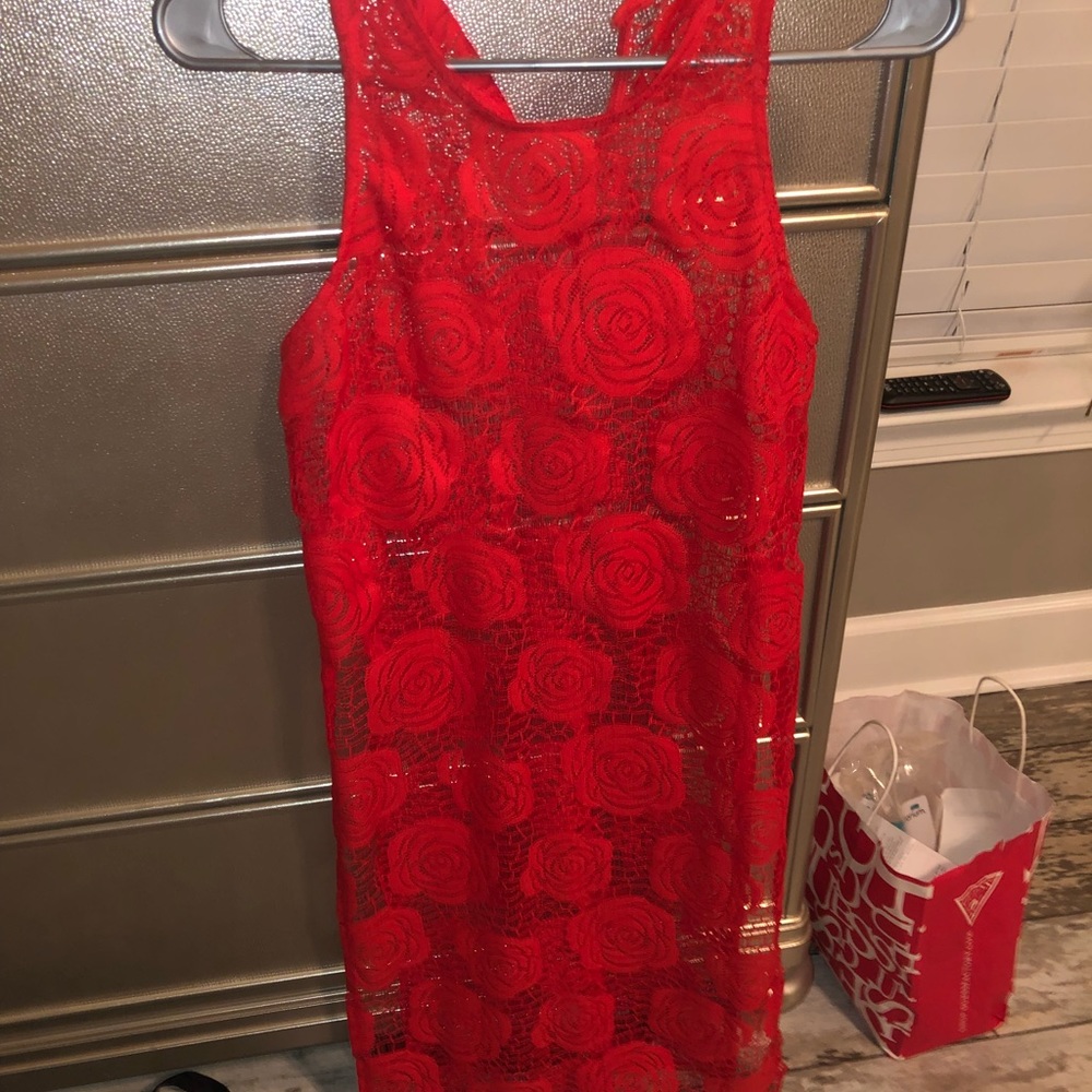 See through dress!!